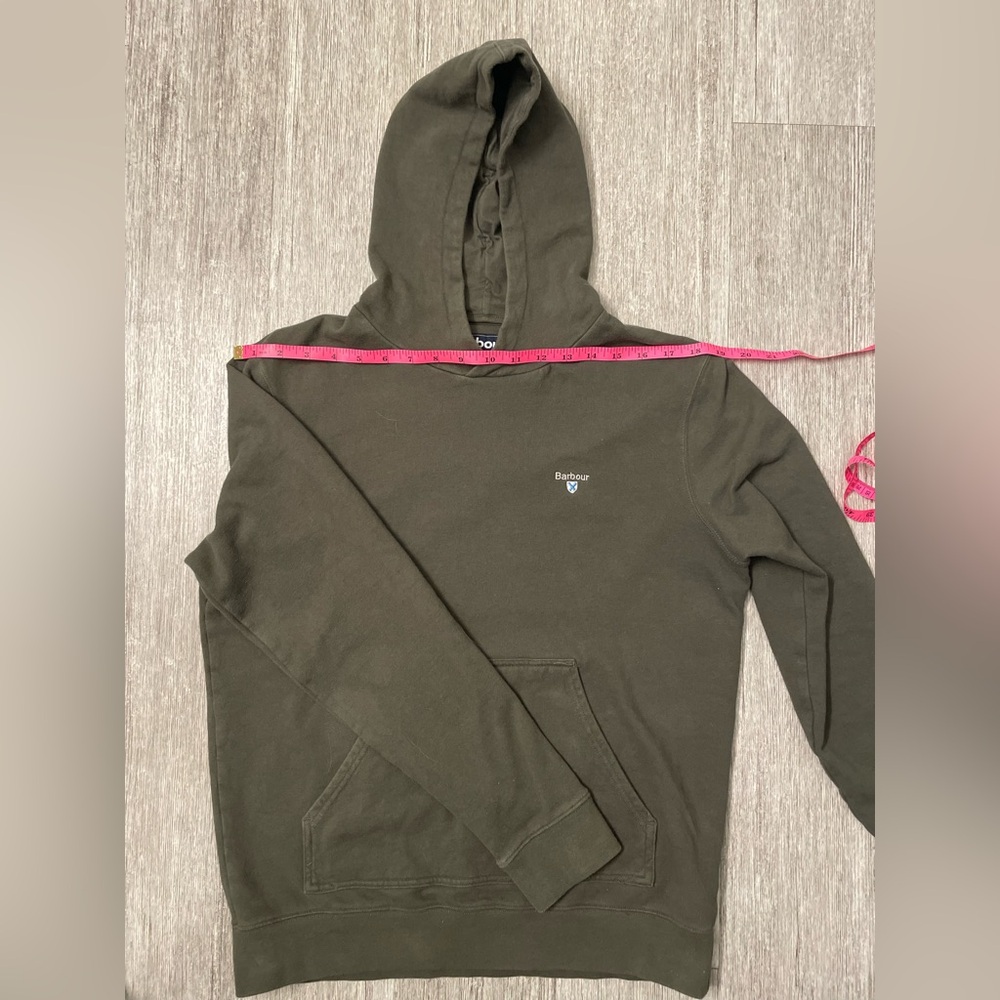 Barbour Men's Olive Popover Hoodie